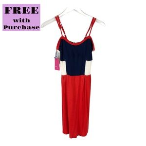 Tommy Girl Red, White, Blue Color Block Dress